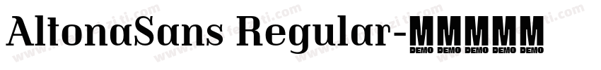 AltonaSans Regular字体转换